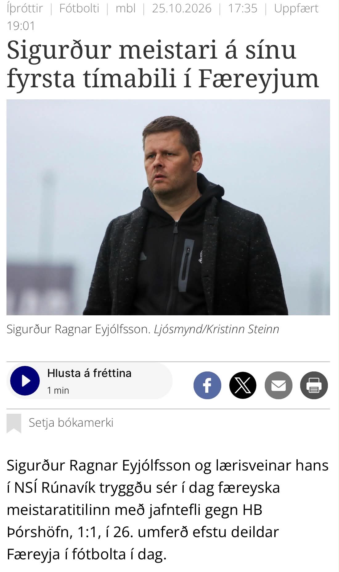FM heitið hjá Sigga Rag og NSÍ gevur endurljóð í Íslandi